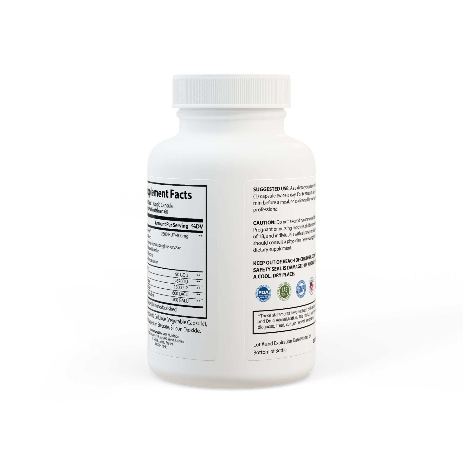 Digestive Enzyme Blend Supplement (60 Capsules) - ConsciousValues