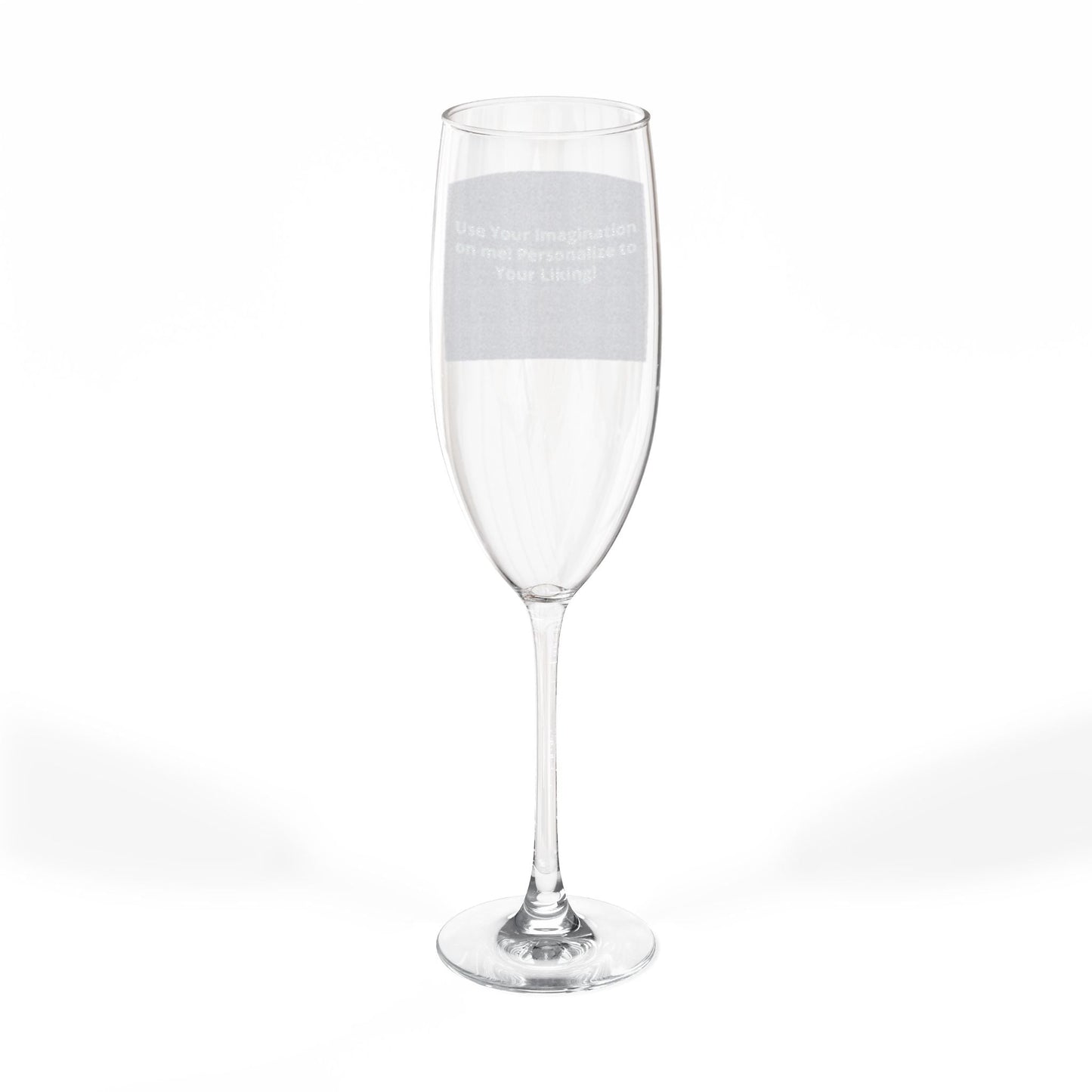 Engraved 8oz Champagne Flute — Personalized Wedding & Celebration Glass - ConsciousValues