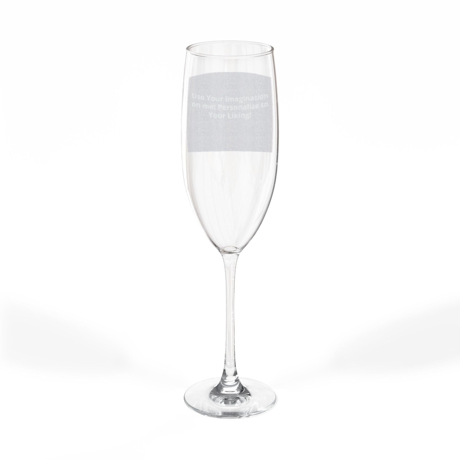 Engraved 8oz Champagne Flute — Personalized Wedding & Celebration Glass - ConsciousValues
