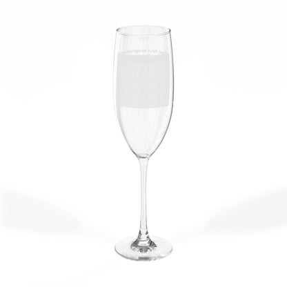 Engraved 8oz Champagne Flute — Personalized Wedding & Celebration Glass - ConsciousValues