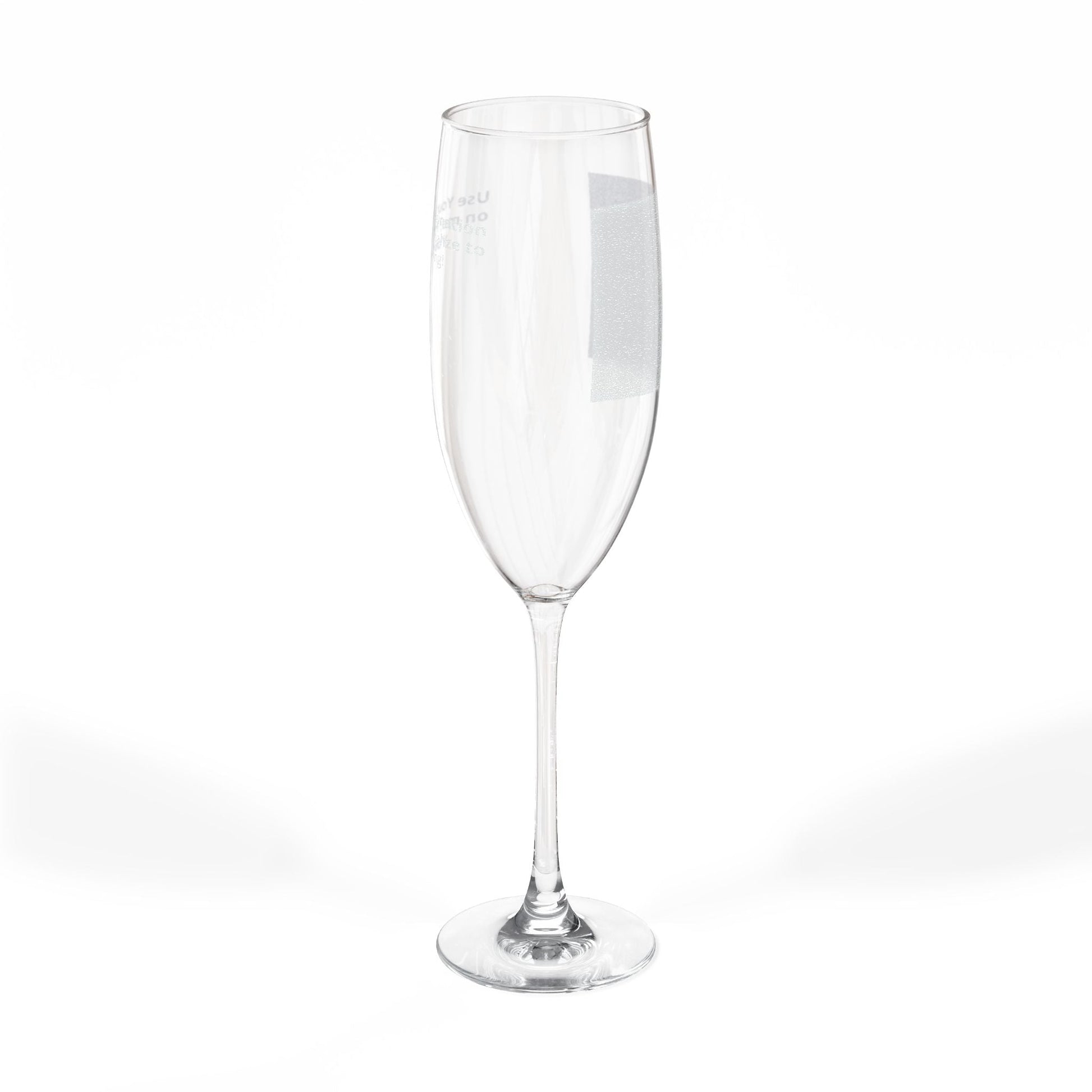 Engraved 8oz Champagne Flute — Personalized Wedding & Celebration Glass - ConsciousValues