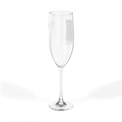Engraved 8oz Champagne Flute — Personalized Wedding & Celebration Glass - ConsciousValues