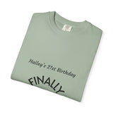 Finally Legal 21st Birthday T-Shirt — Personalized "Hailey's 21st Birthday" - ConsciousValues