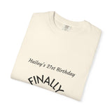 Finally Legal 21st Birthday T-Shirt — Personalized "Hailey's 21st Birthday" - ConsciousValues