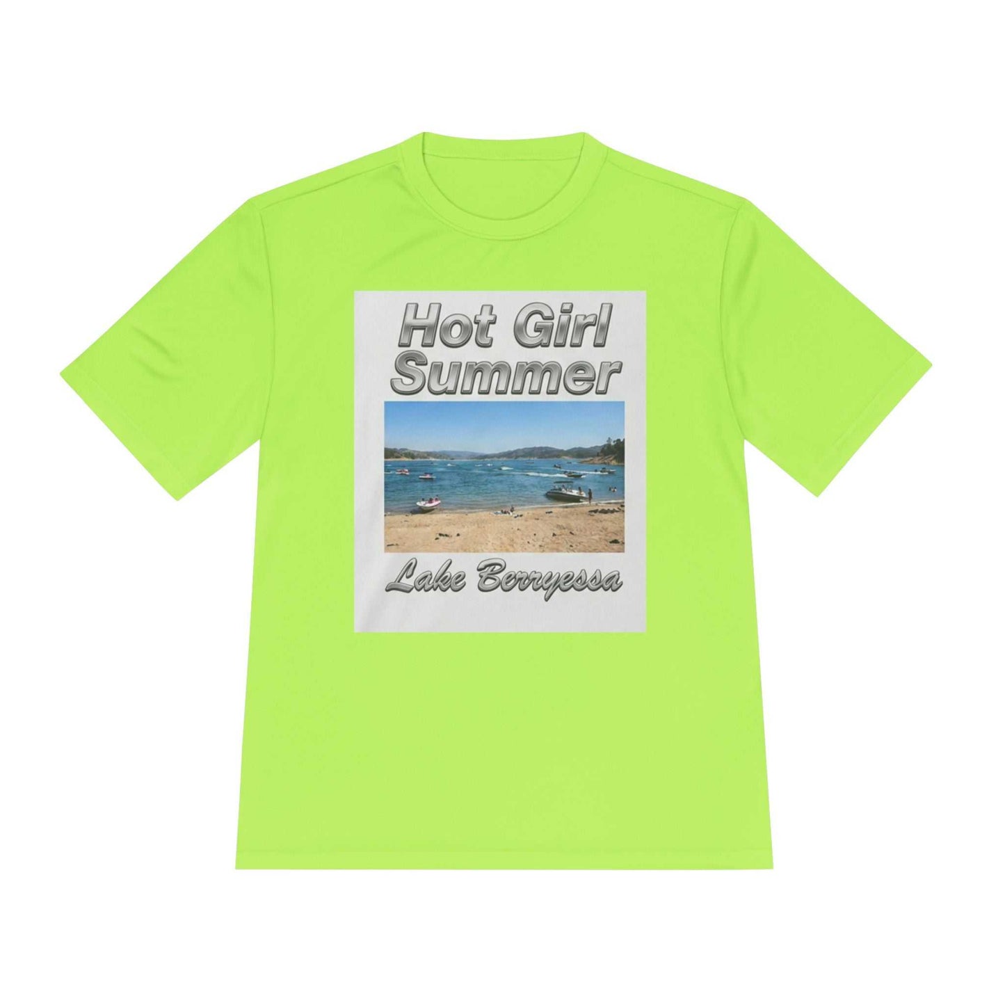 Hot Girl Summer Lake Berryessa Moisture-Wicking Tee - ConsciousValues