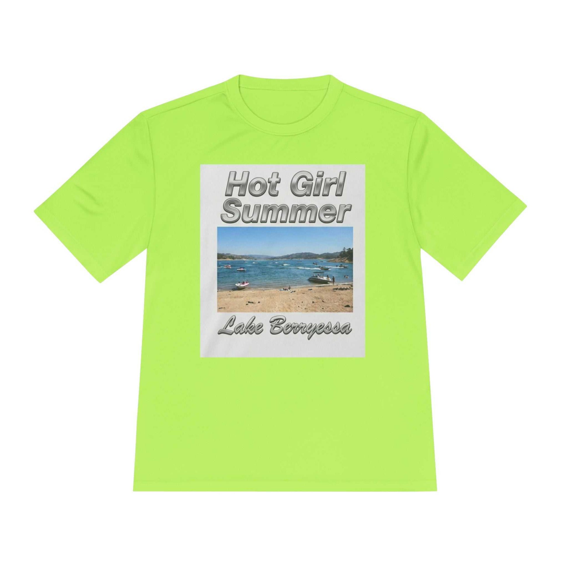 Hot Girl Summer Lake Berryessa Moisture-Wicking Tee - ConsciousValues