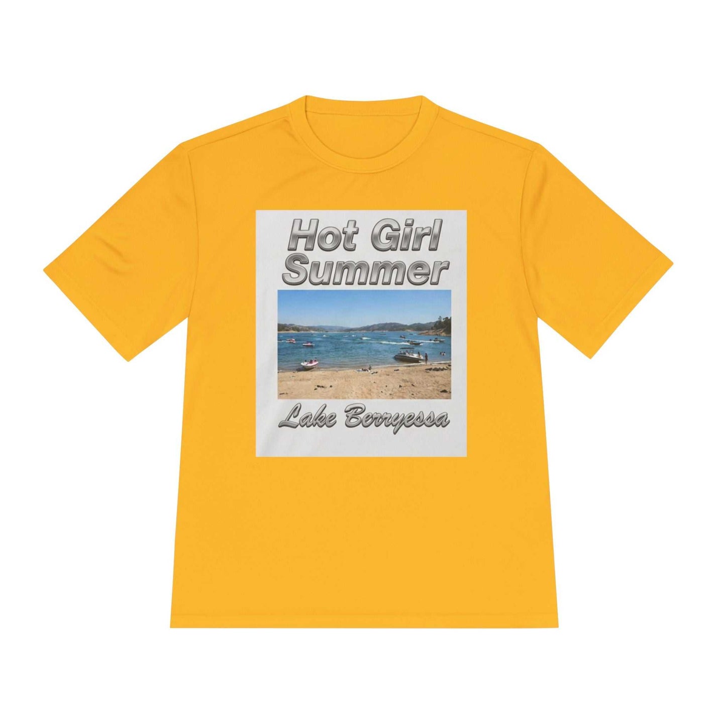 Hot Girl Summer Lake Berryessa Moisture-Wicking Tee - ConsciousValues