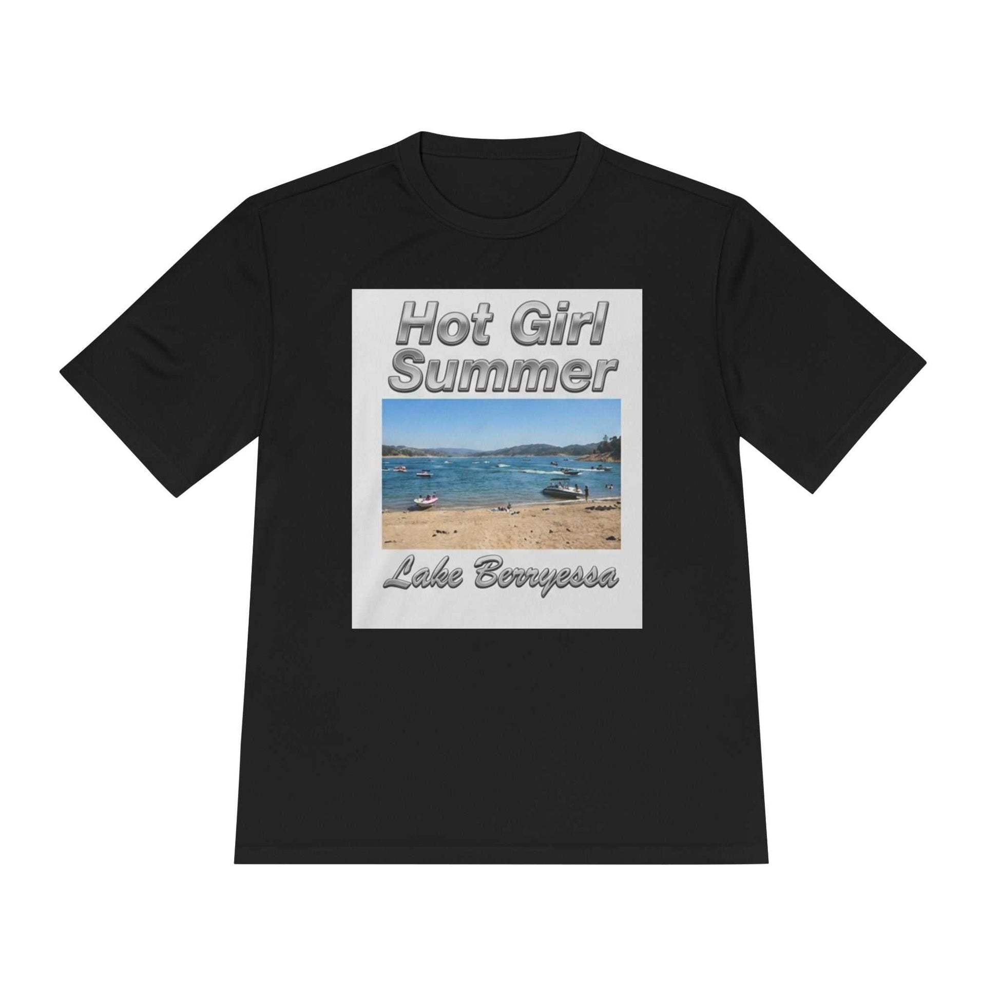Hot Girl Summer Lake Berryessa Moisture-Wicking Tee - ConsciousValues
