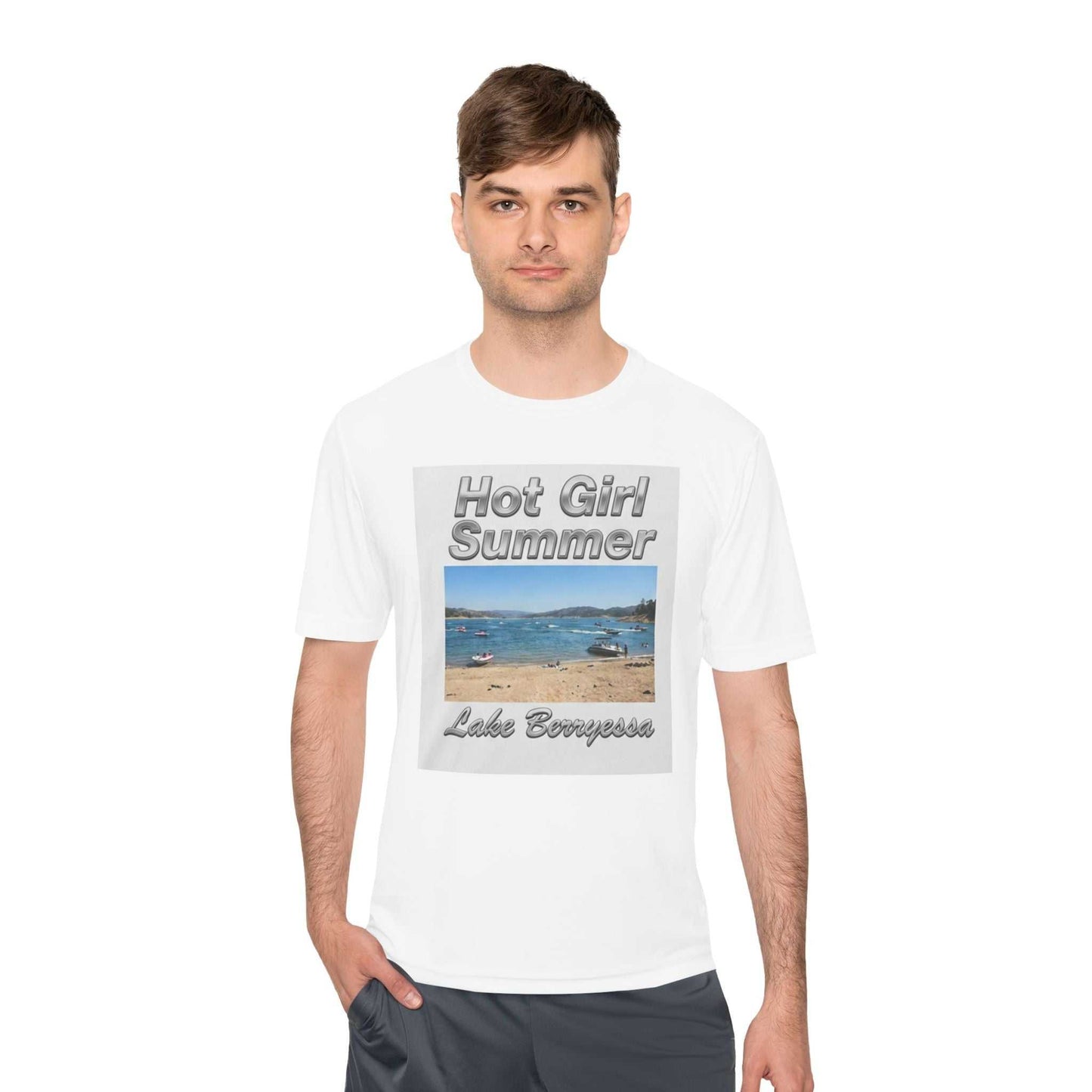 Hot Girl Summer Lake Berryessa Moisture-Wicking Tee - ConsciousValues