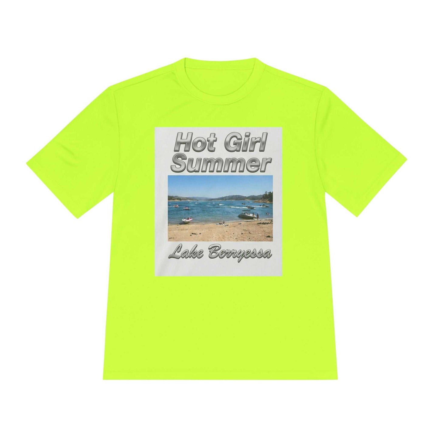 Hot Girl Summer Lake Berryessa Moisture-Wicking Tee - ConsciousValues