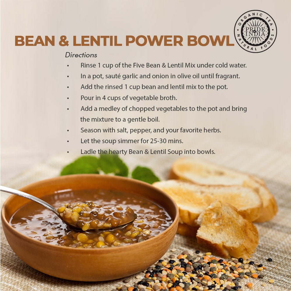 Indian Bean & Lentil Superfood - Five Delicious Panchratna Dal Mixed Jar - ConsciousValues