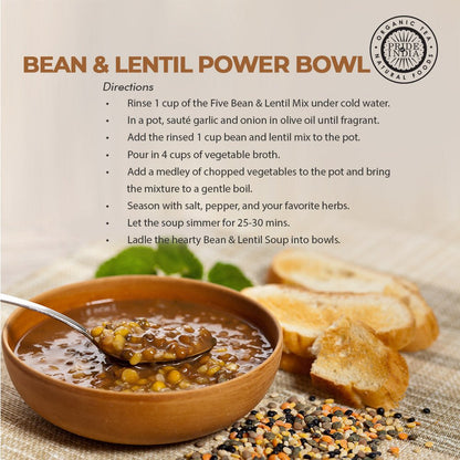 Indian Bean & Lentil Superfood - Five Delicious Panchratna Dal Mixed Jar - ConsciousValues