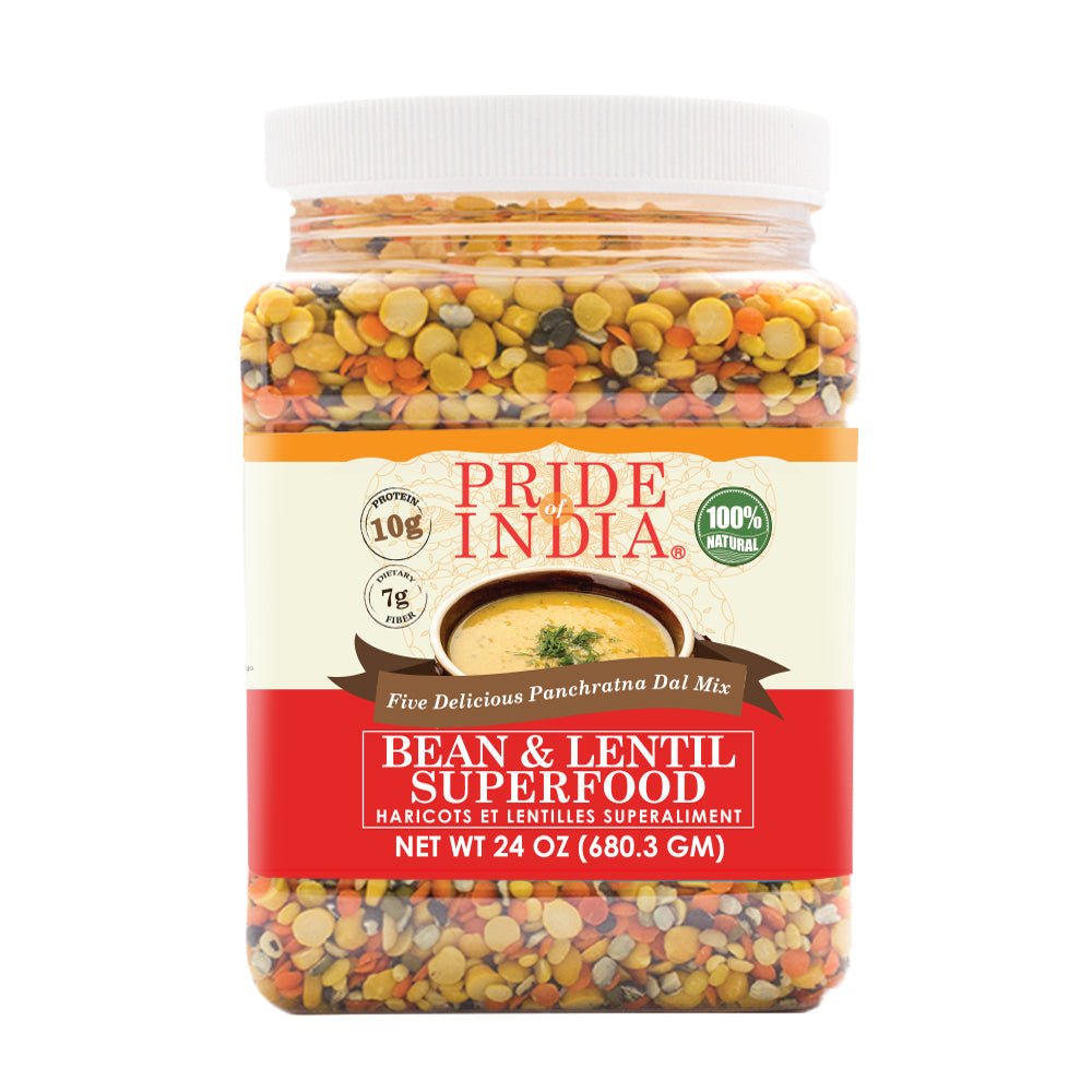 Indian Bean & Lentil Superfood - Five Delicious Panchratna Dal Mixed Jar - ConsciousValues