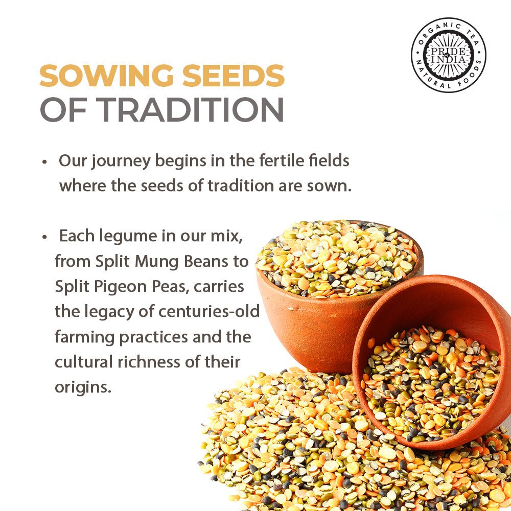 Indian Bean & Lentil Superfood - Five Delicious Panchratna Dal Mixed Jar - ConsciousValues