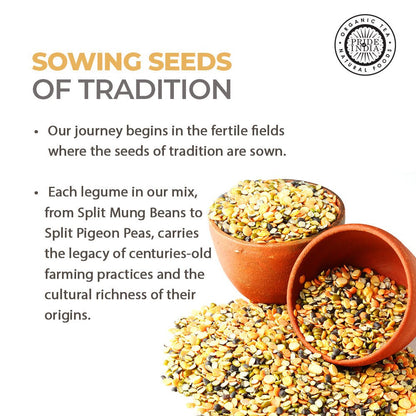 Indian Bean & Lentil Superfood - Five Delicious Panchratna Dal Mixed Jar - ConsciousValues