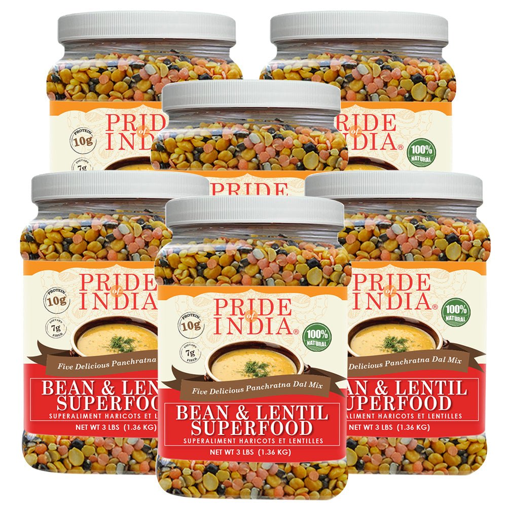 Indian Bean & Lentil Superfood - Five Delicious Panchratna Dal Mixed Jar - ConsciousValues