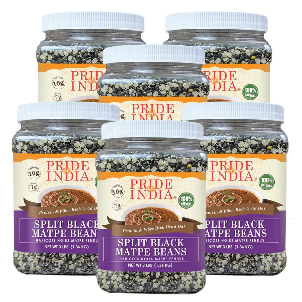 Indian Split Black Gram Matpe Beans - Protein & Fiber Rich Urad Dal Jar - ConsciousValues