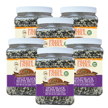 Indian Split Black Gram Matpe Beans - Protein & Fiber Rich Urad Dal Jar - ConsciousValues