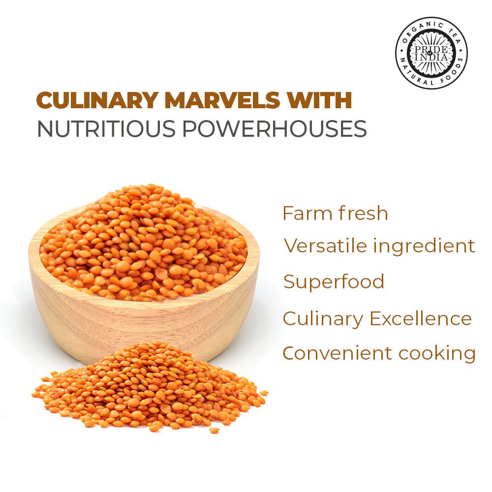Indian Split Masur Red Lentils - Protein & Fiber Rich Masoor Dal Jar - ConsciousValues
