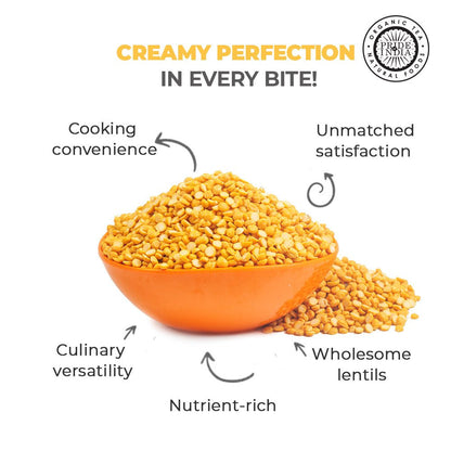 Indian Split Yellow Chickpea Lentils - Protein & Fiber Rich Chana Dal Jar - ConsciousValues