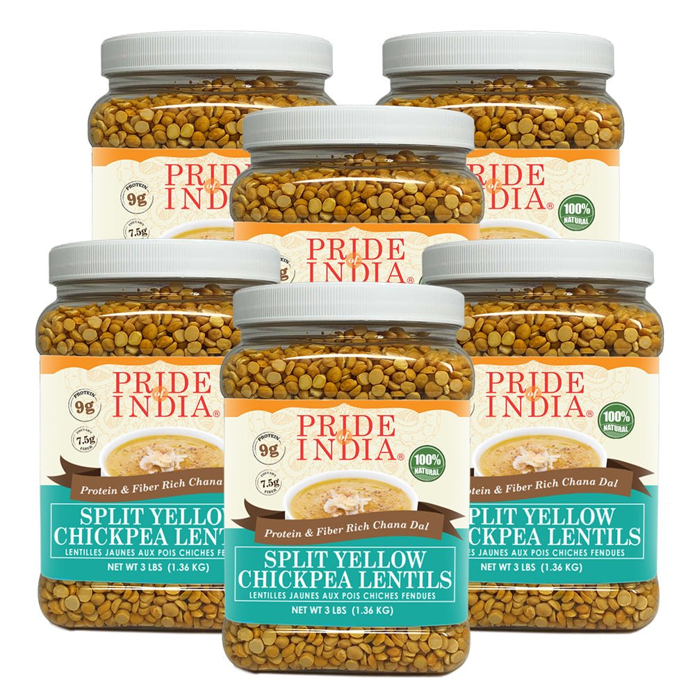 Indian Split Yellow Chickpea Lentils - Protein & Fiber Rich Chana Dal Jar - ConsciousValues