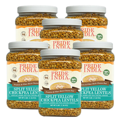 Indian Split Yellow Chickpea Lentils - Protein & Fiber Rich Chana Dal Jar - ConsciousValues