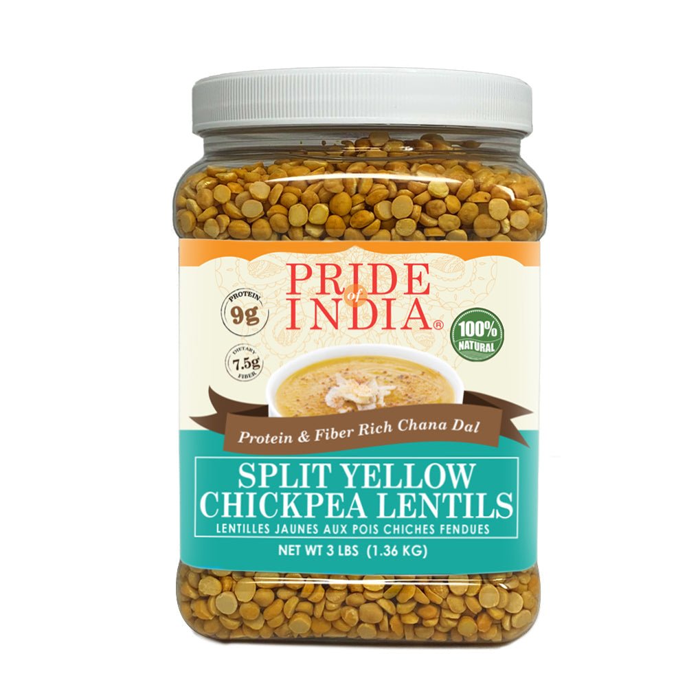 Indian Split Yellow Chickpea Lentils - Protein & Fiber Rich Chana Dal Jar - ConsciousValues