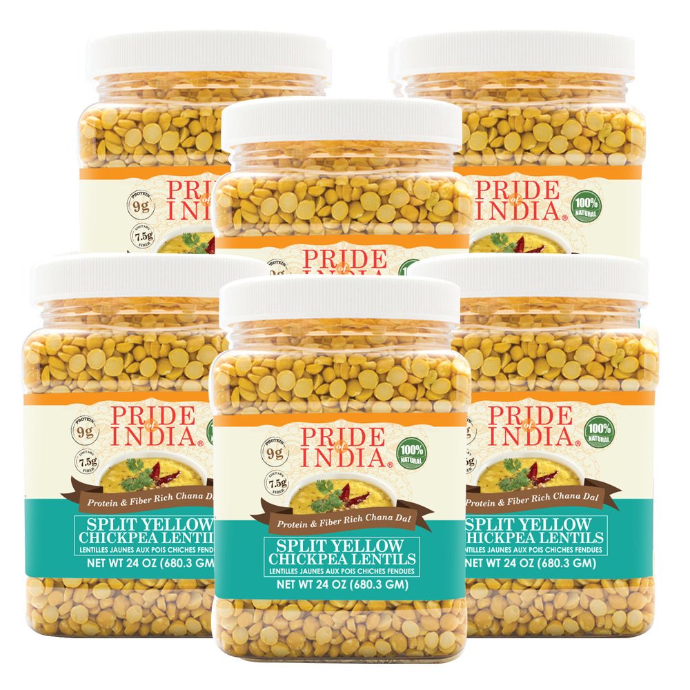 Indian Split Yellow Chickpea Lentils - Protein & Fiber Rich Chana Dal Jar - ConsciousValues