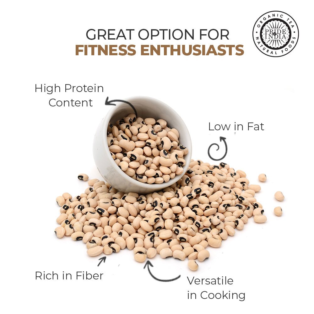 Indian Whole Black Eyed Peas - Protein & Fiber Rich Lobiya Jar - ConsciousValues