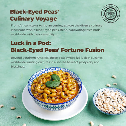 Indian Whole Black Eyed Peas - Protein & Fiber Rich Lobiya Jar - ConsciousValues