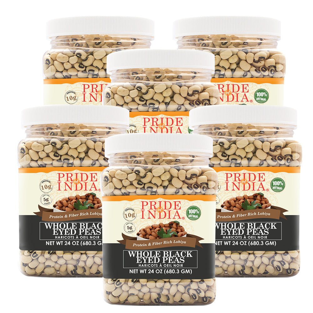 Indian Whole Black Eyed Peas - Protein & Fiber Rich Lobiya Jar - ConsciousValues