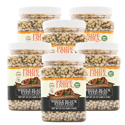 Indian Whole Black Eyed Peas - Protein & Fiber Rich Lobiya Jar - ConsciousValues