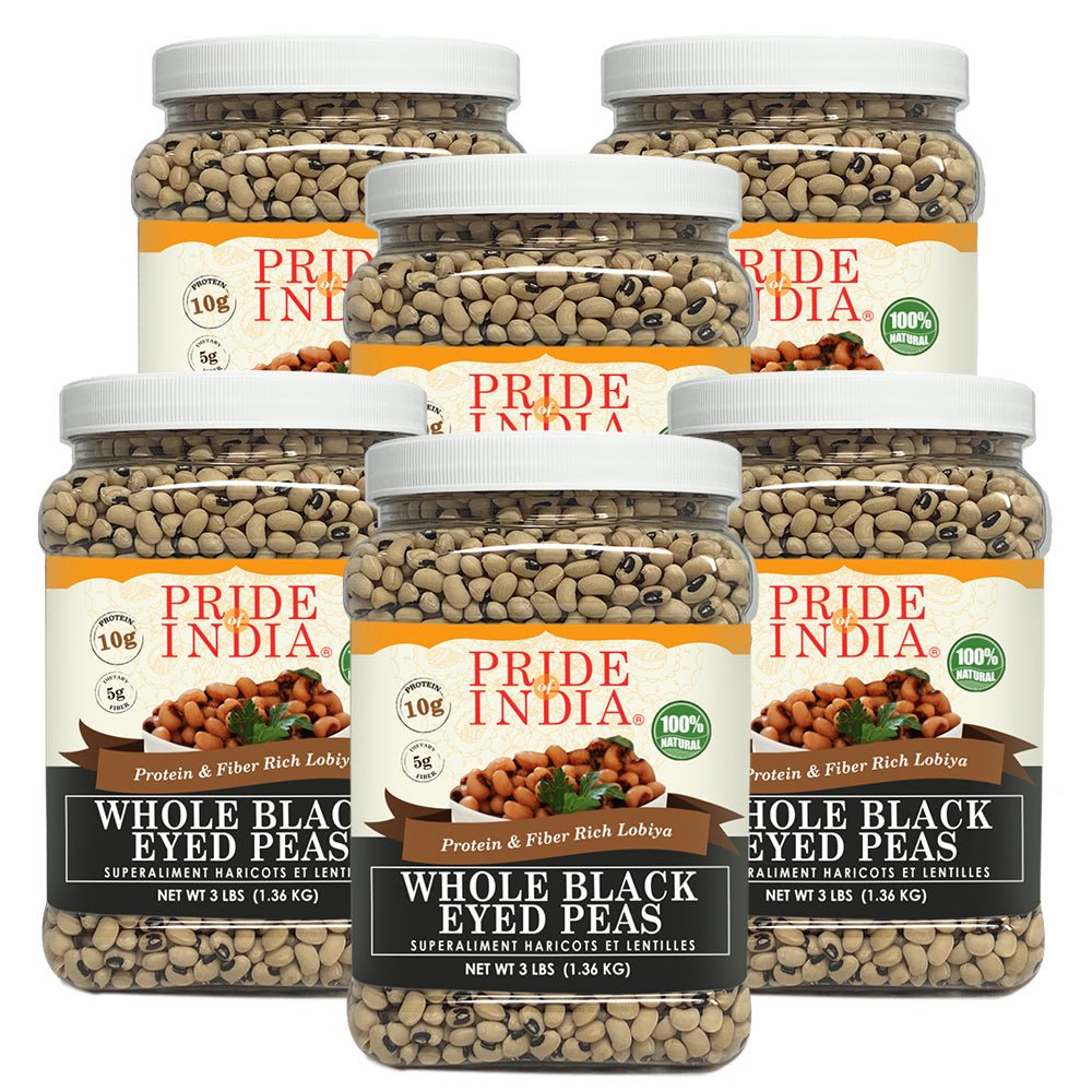 Indian Whole Black Eyed Peas - Protein & Fiber Rich Lobiya Jar - ConsciousValues