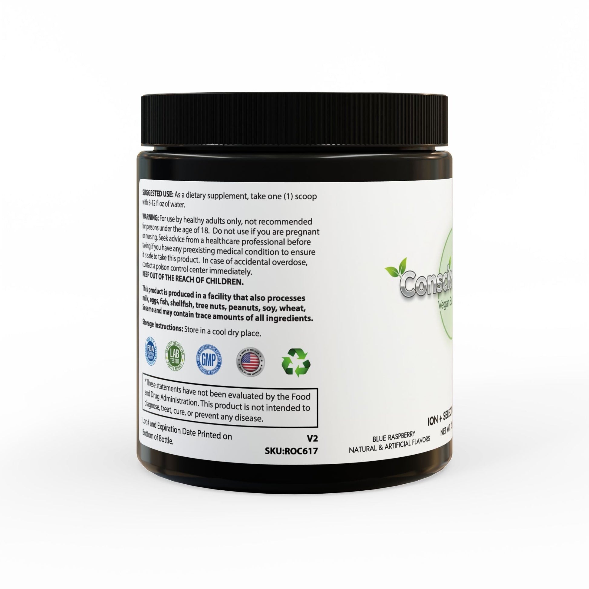 ION + Select Electrolyte Supplement (225g, 7.9oz) - ConsciousValues