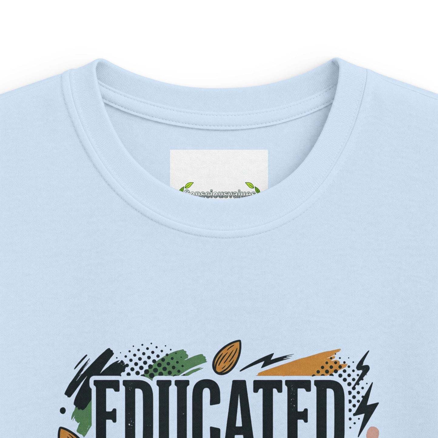 Kids Tee — "Educated, Agitated, and Well-Hydrated on Plant Milk" Graphic Tee - ConsciousValues