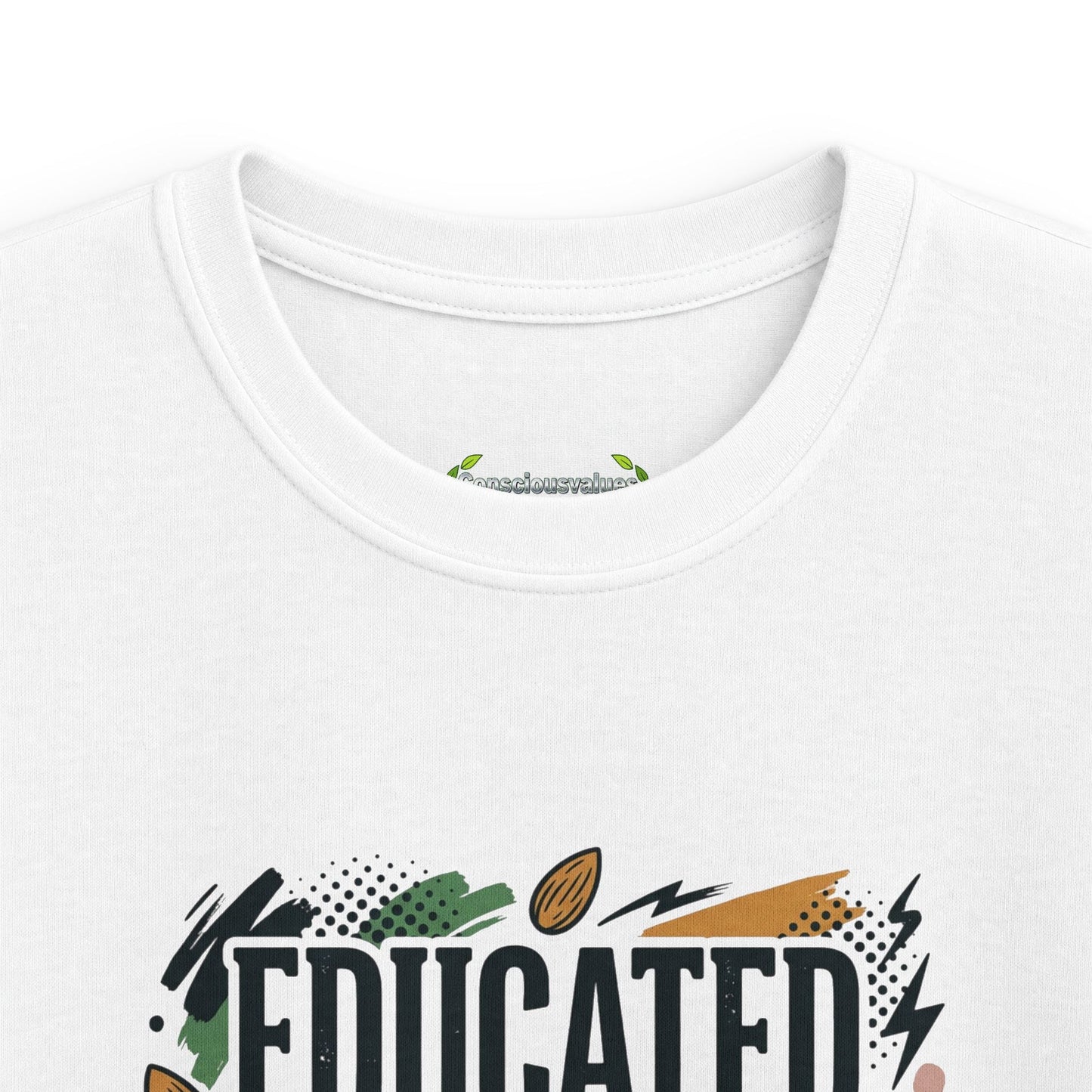Kids Tee — "Educated, Agitated, and Well-Hydrated on Plant Milk" Graphic Tee - ConsciousValues