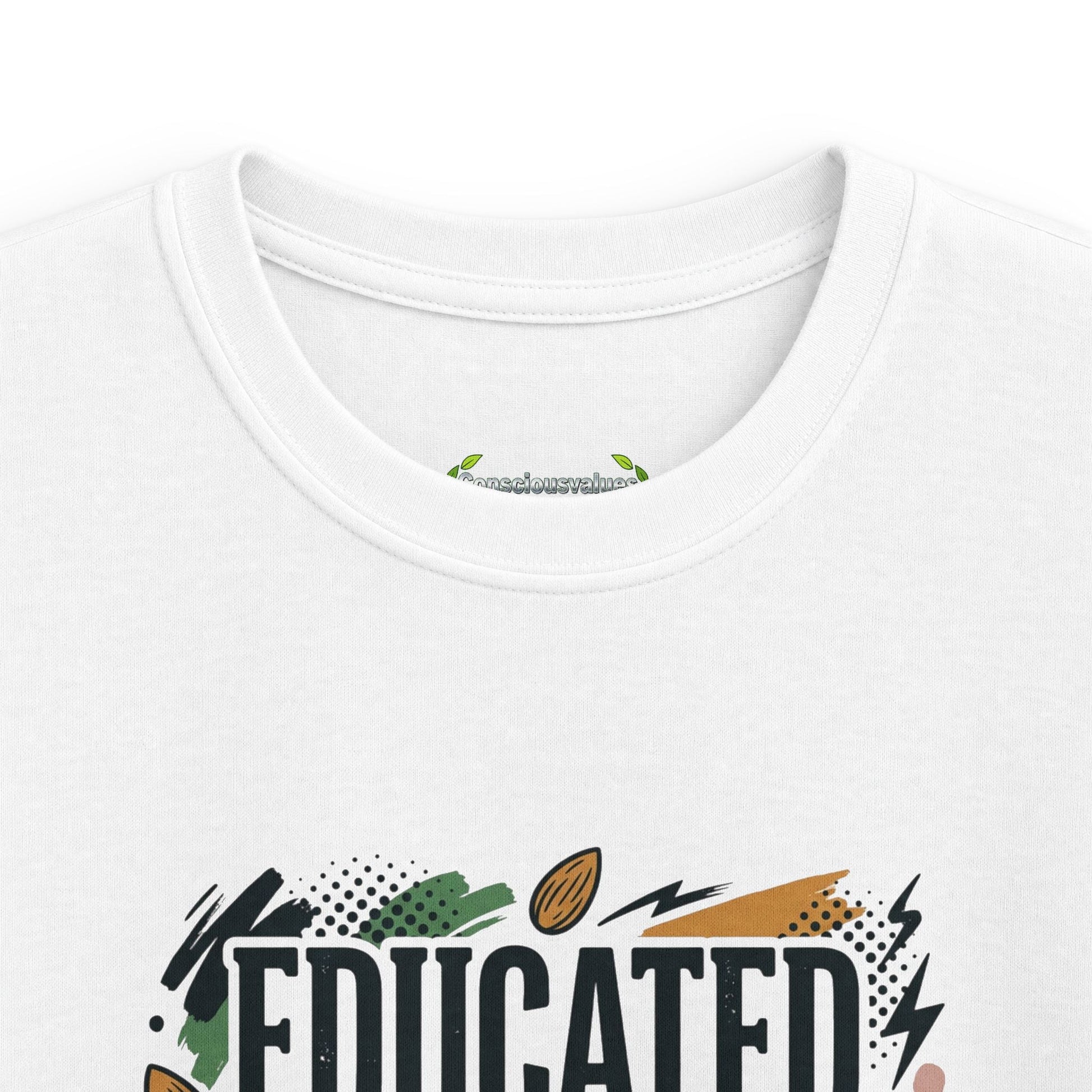 Kids Tee — "Educated, Agitated, and Well-Hydrated on Plant Milk" Graphic Tee - ConsciousValues
