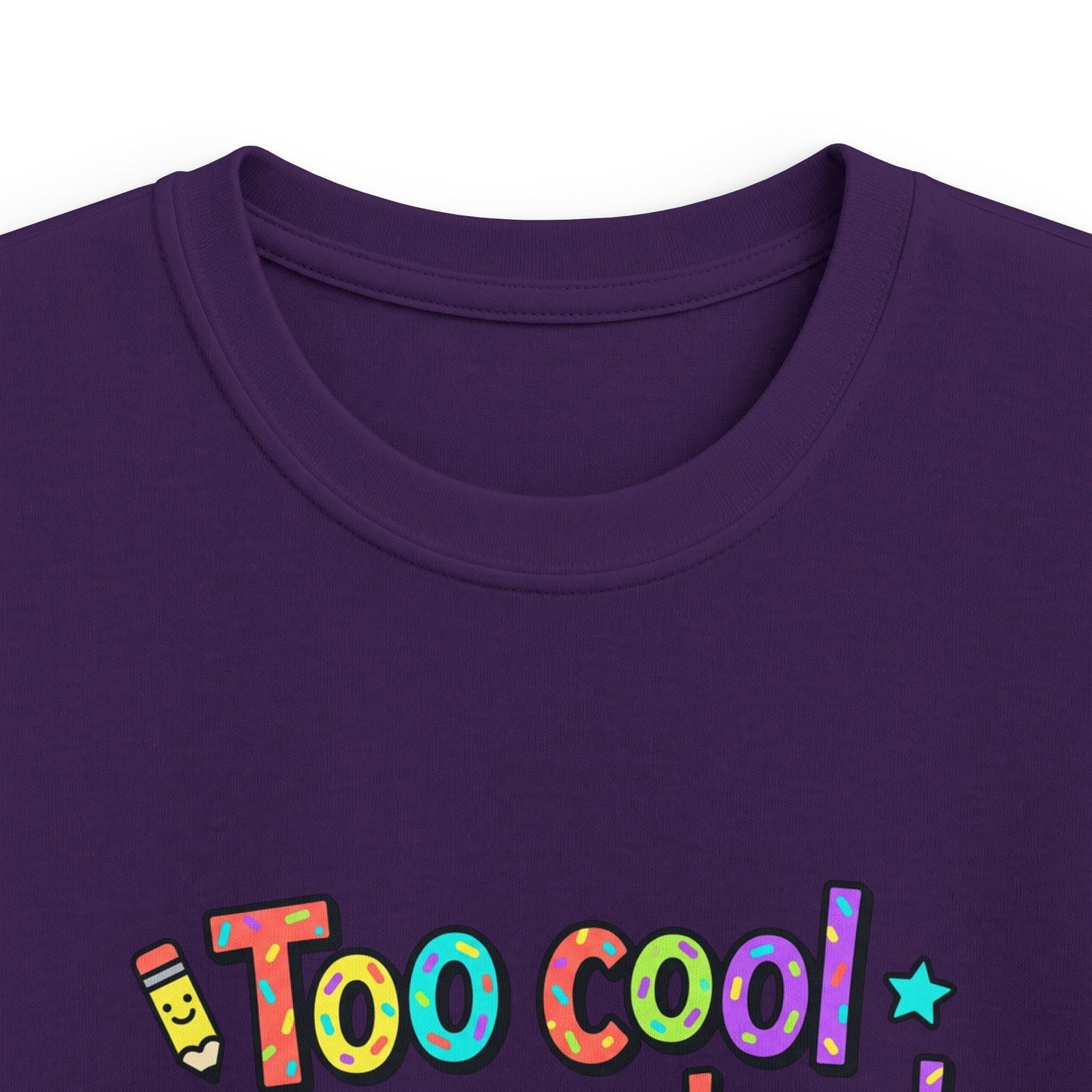 Kids Tee — "Too Cool for Preschool, Hello Elementary!" Back-to-School Shirt - ConsciousValues