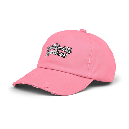 Knowledge Looks Good On Me Distressed Cap - ConsciousValues