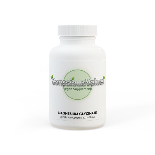 Magnesium Glycinate Supplement (60 Capsules) - ConsciousValues