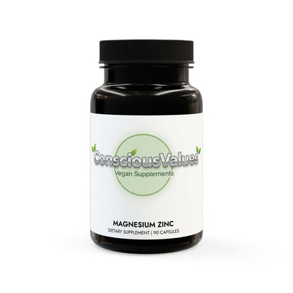 Magnesium Zinc Supplement (90 Capsules) - ConsciousValues