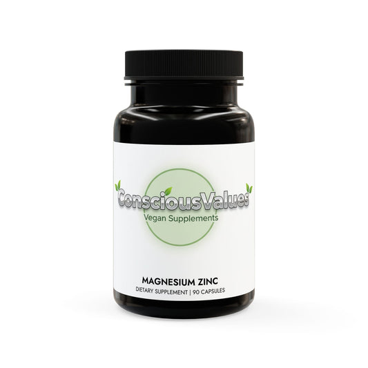 Magnesium Zinc Supplement (90 Capsules) - ConsciousValues