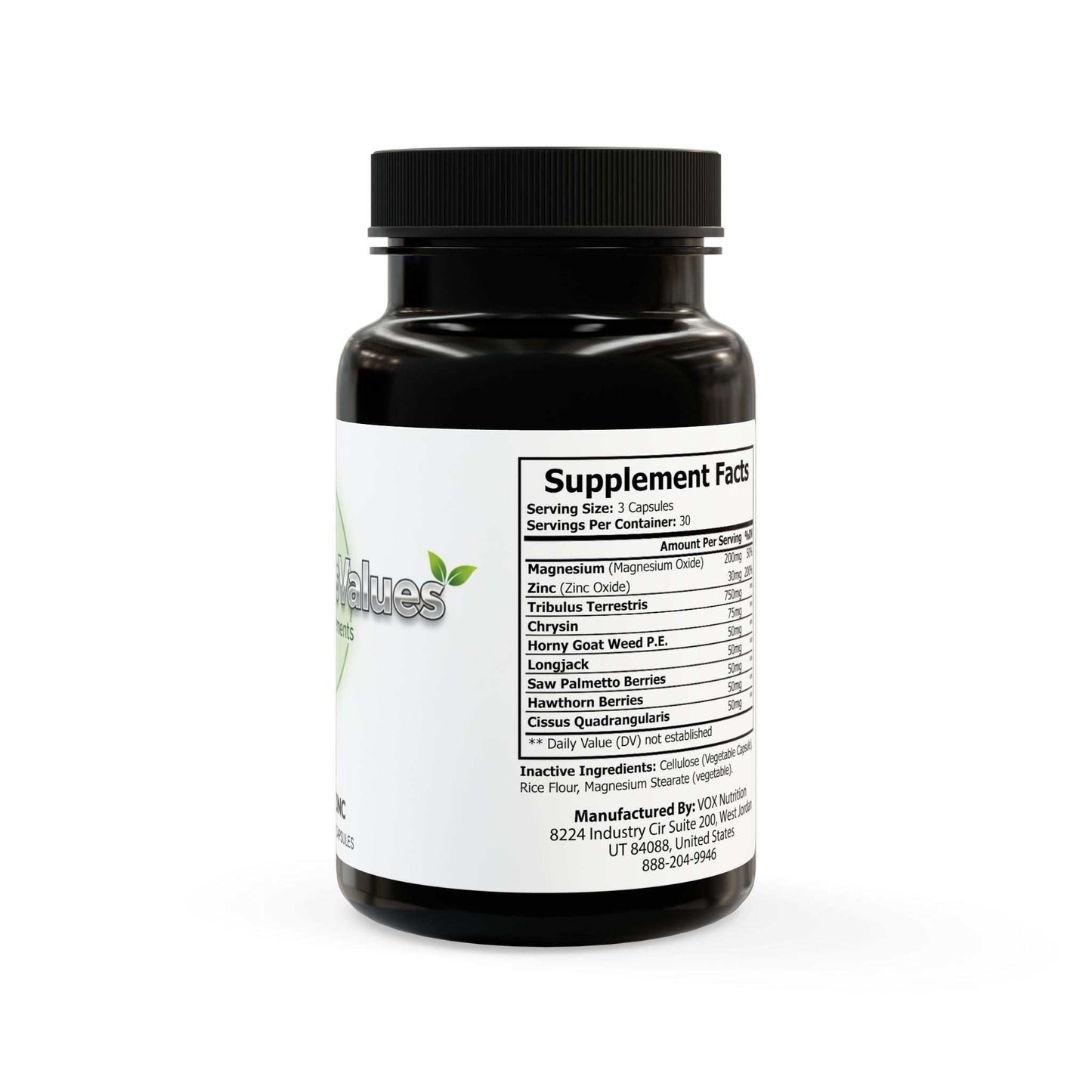 Magnesium Zinc Supplement (90 Capsules) - ConsciousValues