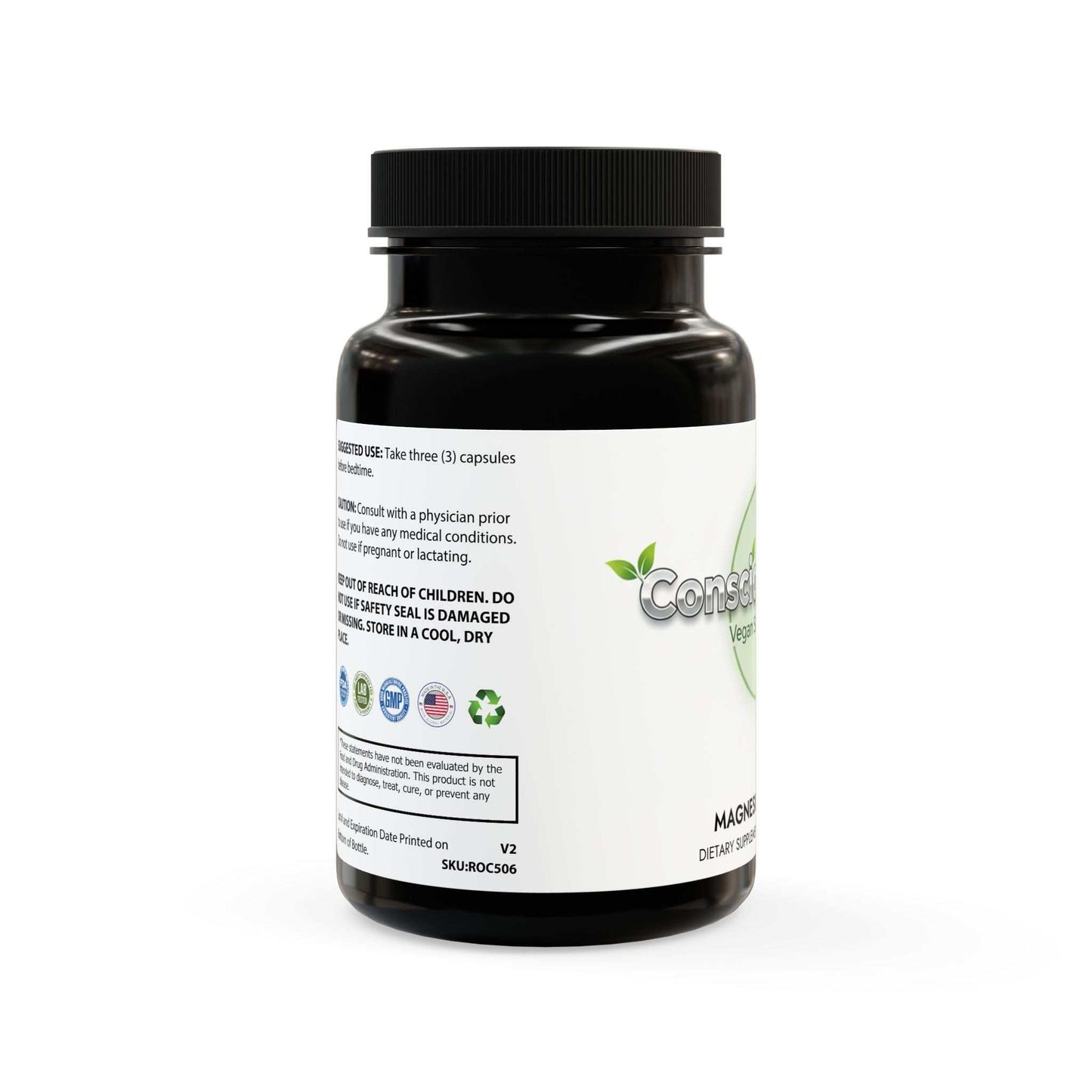 Magnesium Zinc Supplement (90 Capsules) - ConsciousValues