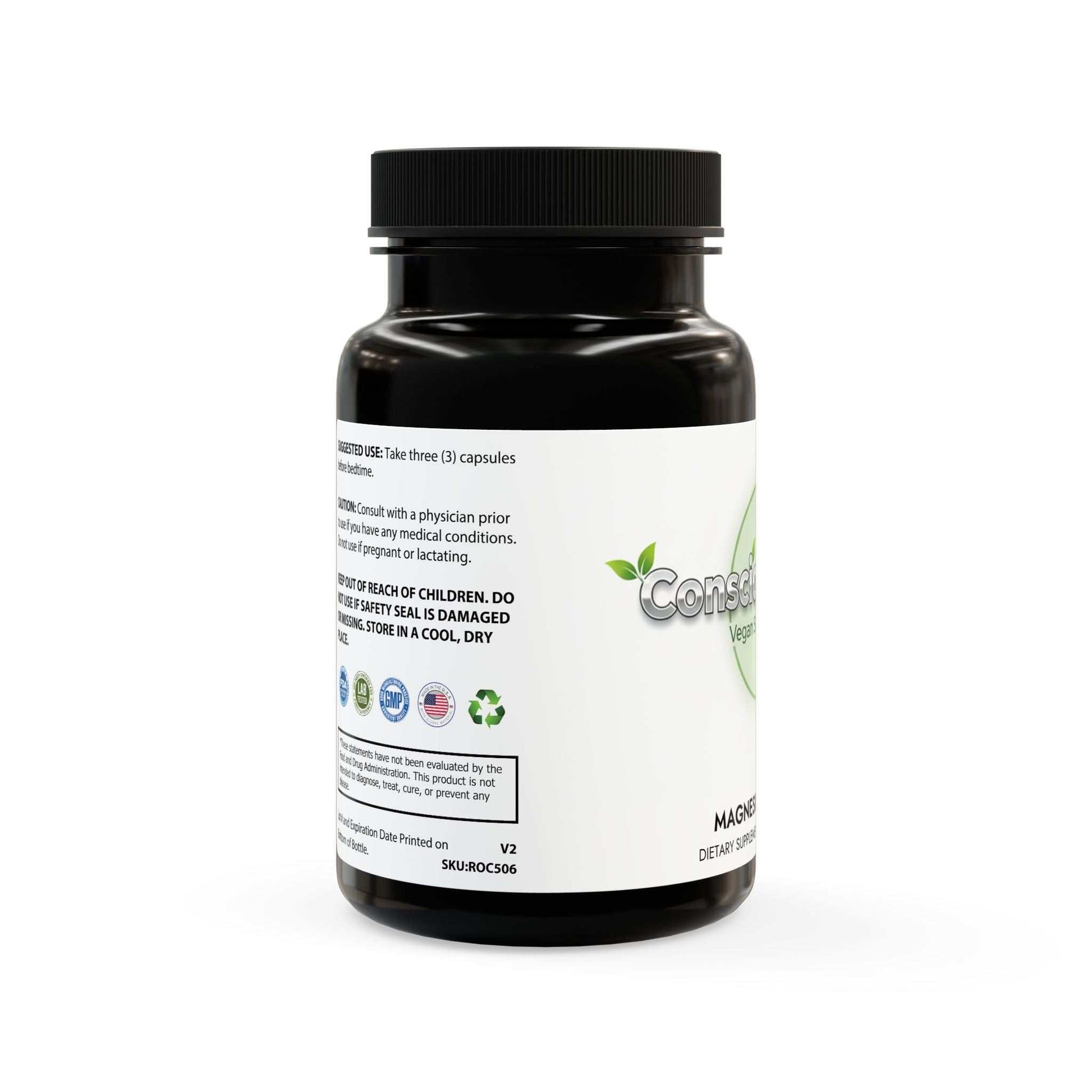 Magnesium Zinc Supplement (90 Capsules) - ConsciousValues