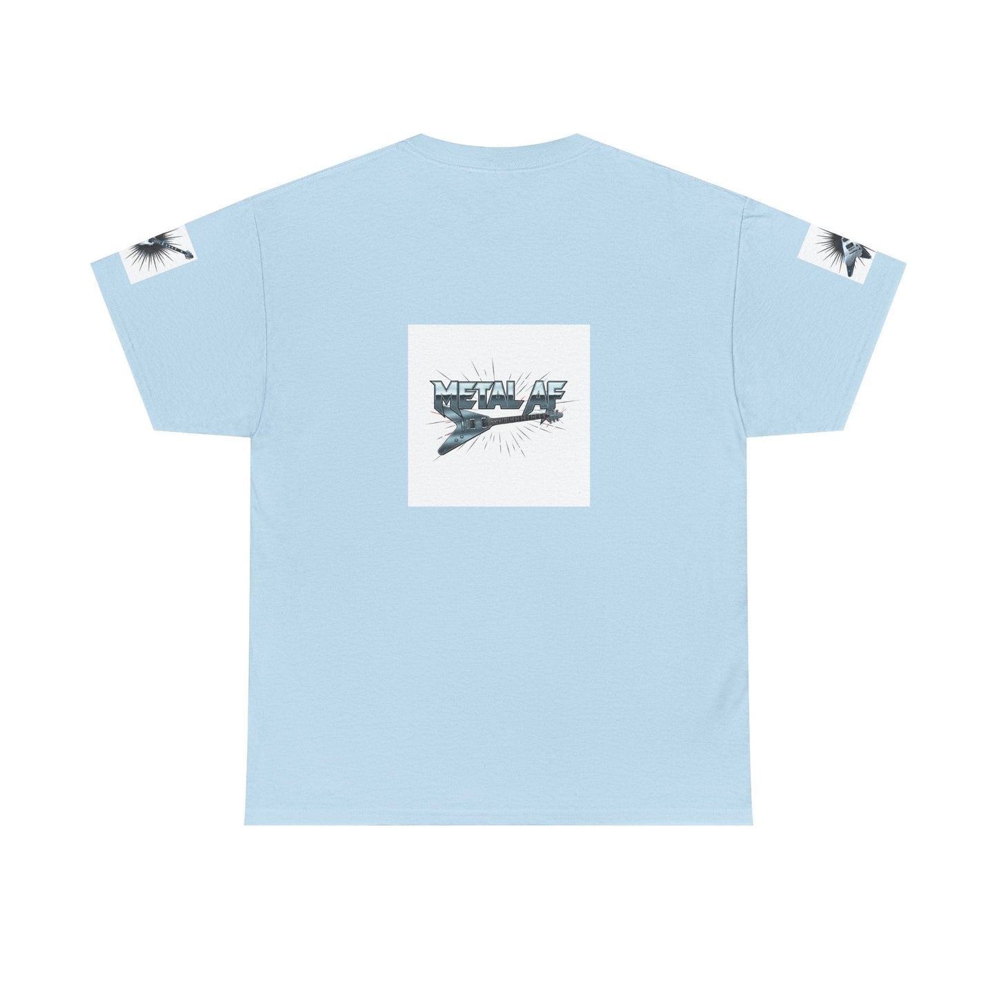 Metal AF Guitar Graphic Tee | Flying V Illustration, Retro Metal Logo - ConsciousValues