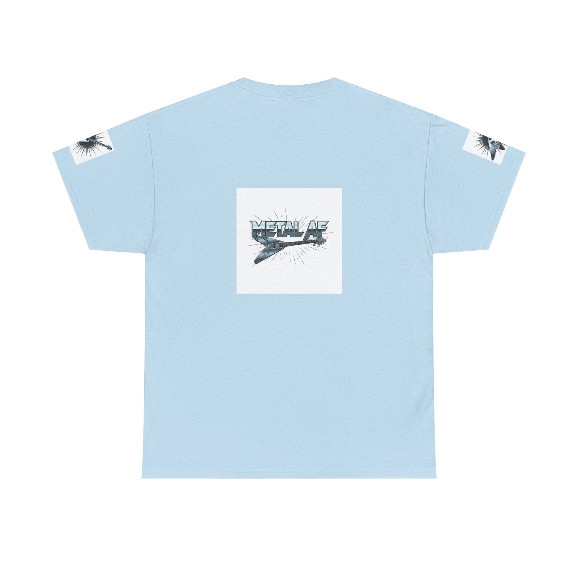 Metal AF Guitar Graphic Tee | Flying V Illustration, Retro Metal Logo - ConsciousValues