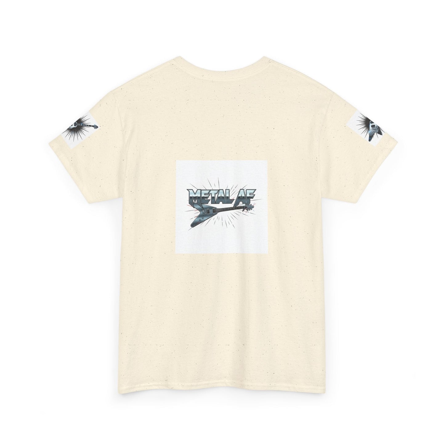 Metal AF Guitar Graphic Tee | Flying V Illustration, Retro Metal Logo - ConsciousValues