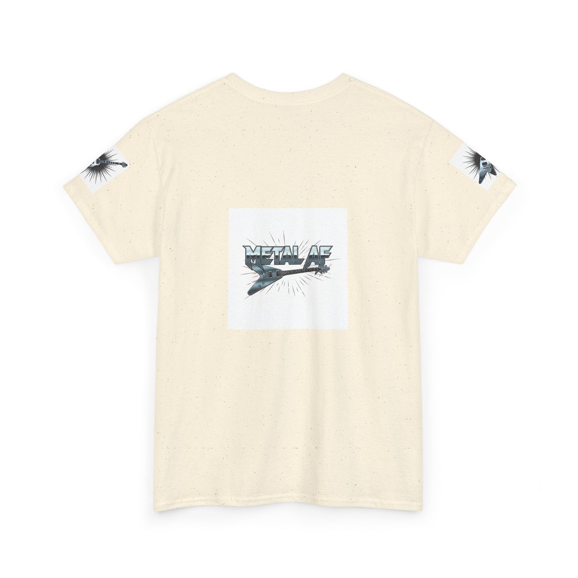 Metal AF Guitar Graphic Tee | Flying V Illustration, Retro Metal Logo - ConsciousValues