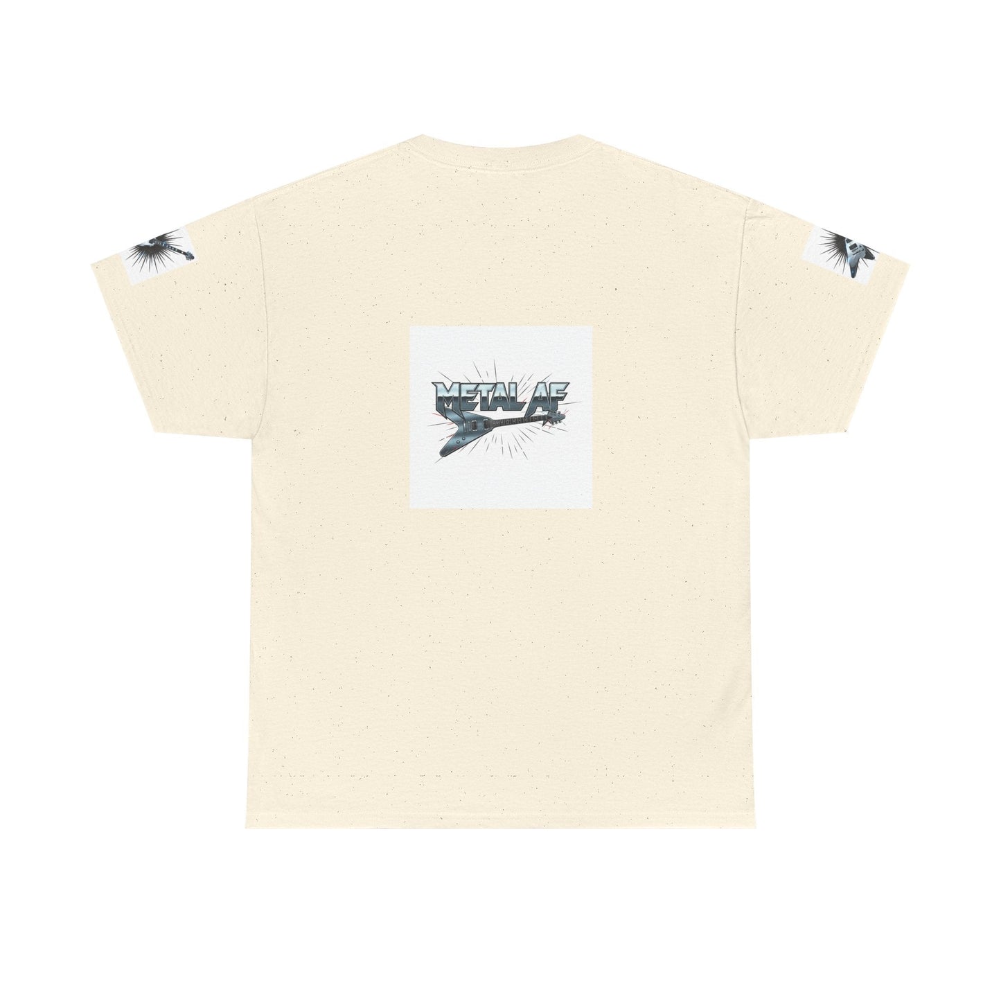 Metal AF Guitar Graphic Tee | Flying V Illustration, Retro Metal Logo - ConsciousValues